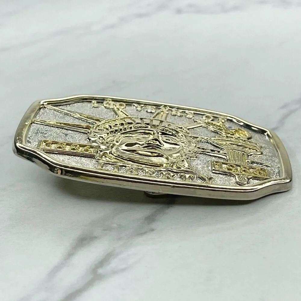 Vintage 100 Years of Liberty 1886 1986 Belt Buckle